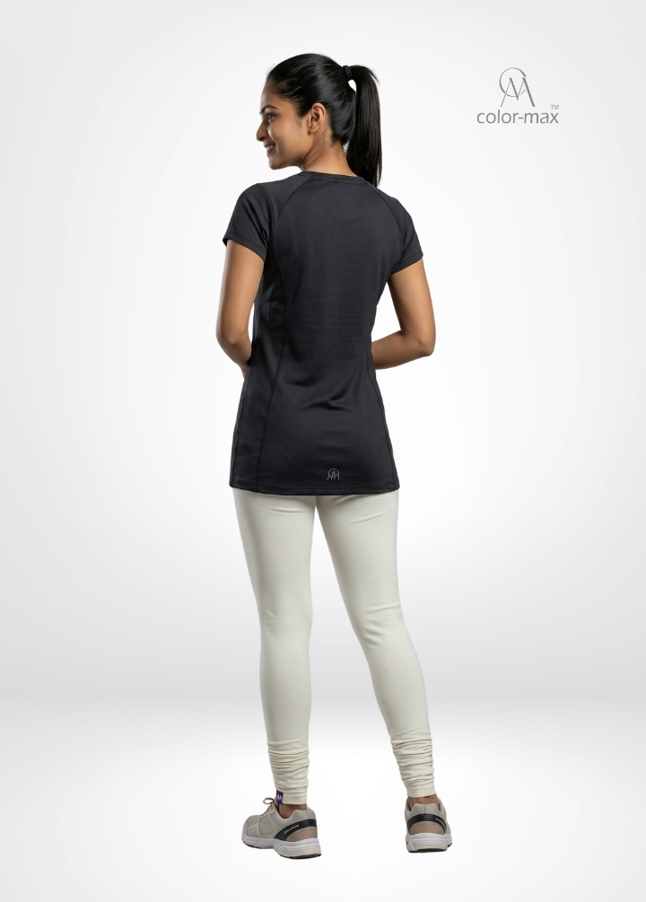 WHITE - Premium Cotton Lycra Chudi Leggings - Hover